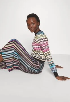 Missoni Trousers - Pantalon Classique - Black/Multicolor -Next Soldes 38d1293ca6ea4d34b19c77f3a08d9d12