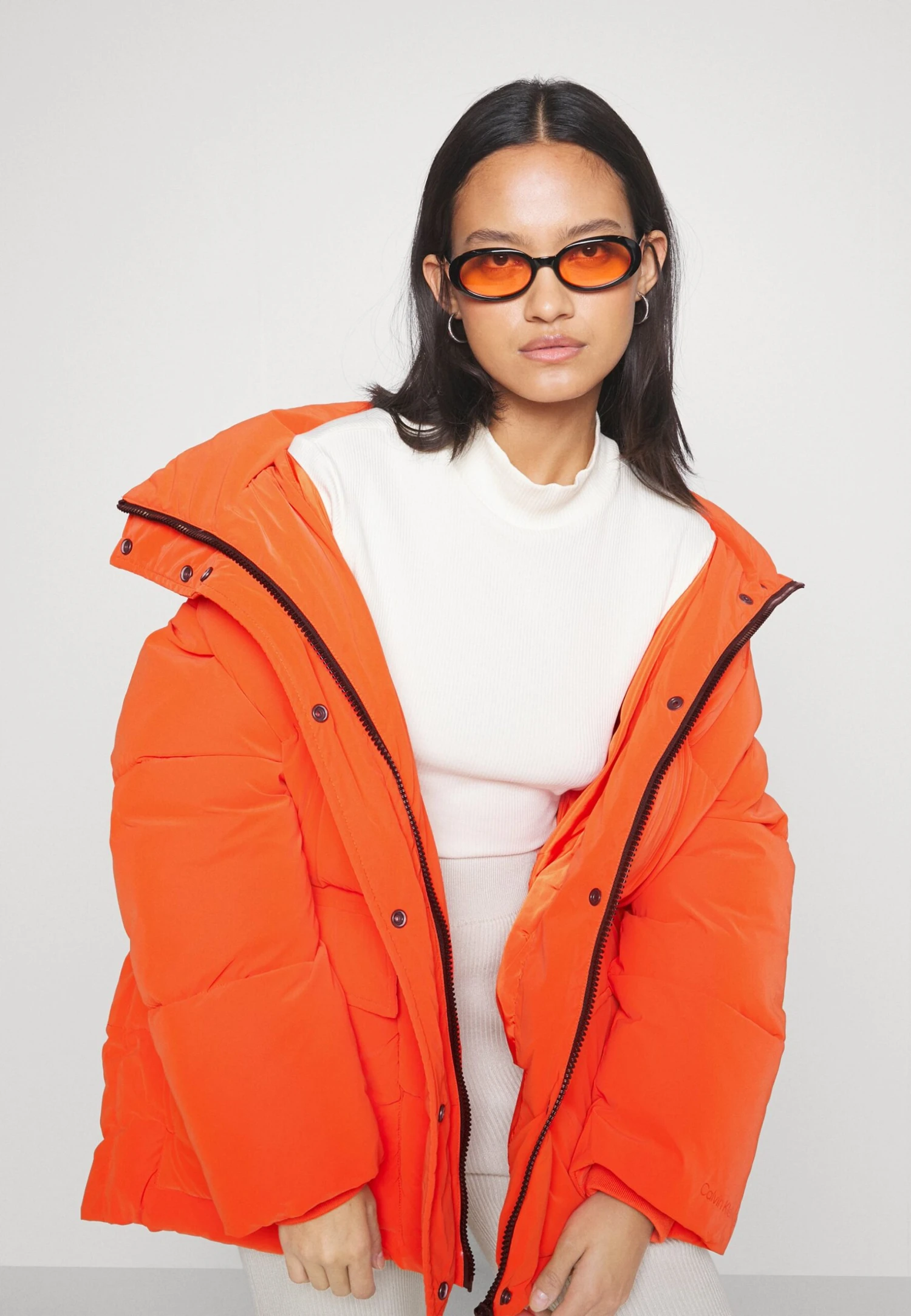 Calvin Klein Jeans Soft Touch - Veste D'Hiver - Coral Orange 6 Calvin Klein Jeans Soft Touch - Veste D'Hiver - Coral Orange – Image 4