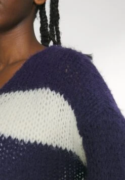 Vero Moda Petite Vmerin Stripe Pullover - Pullover - Astral Aura/Birch -Next Soldes 39983b618ac548d991809a52784e3cdc