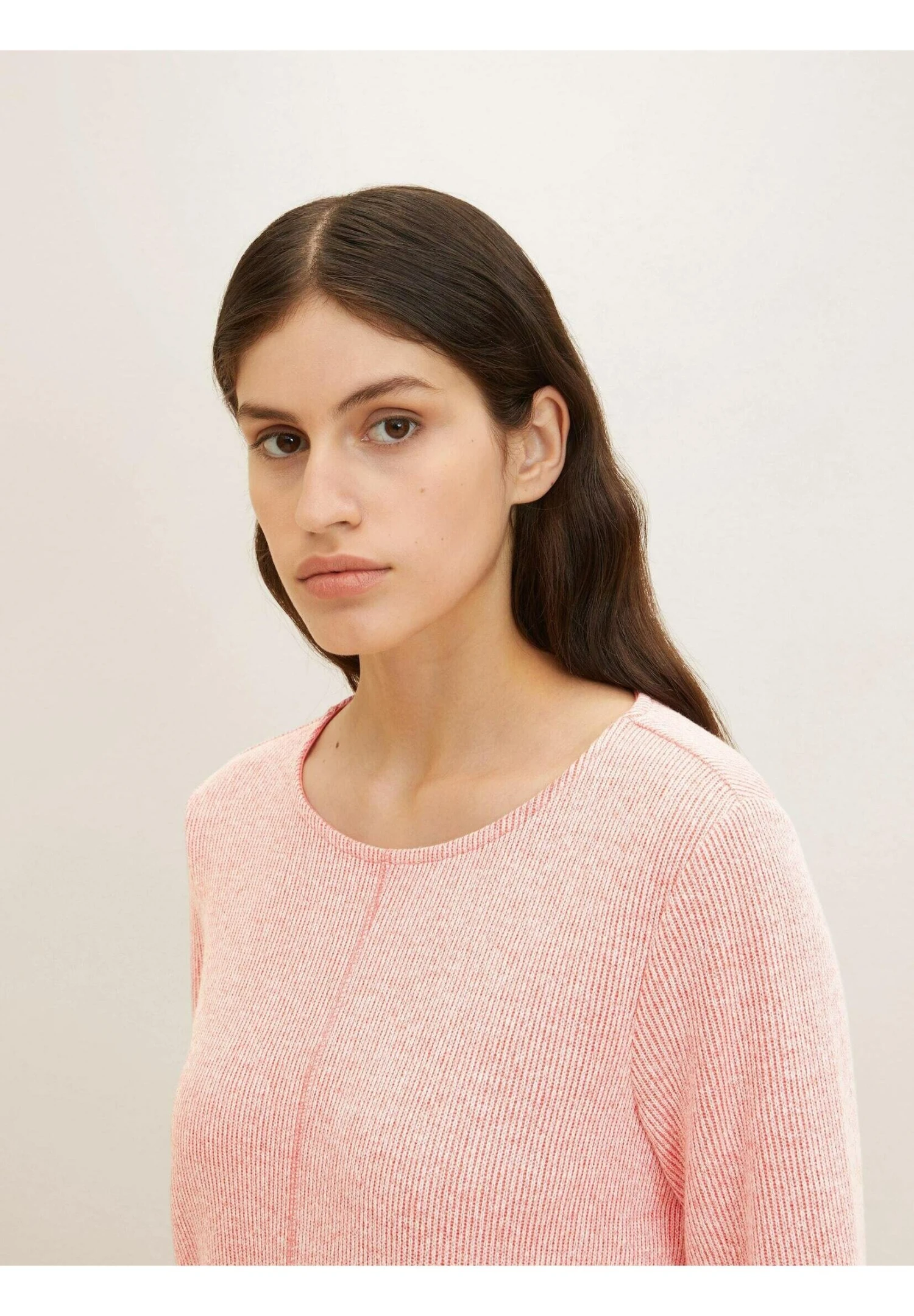 Tom Tailor Pullover - Smooth Papaya Red Melange 6 Tom Tailor Pullover - Smooth Papaya Red Melange – Image 4