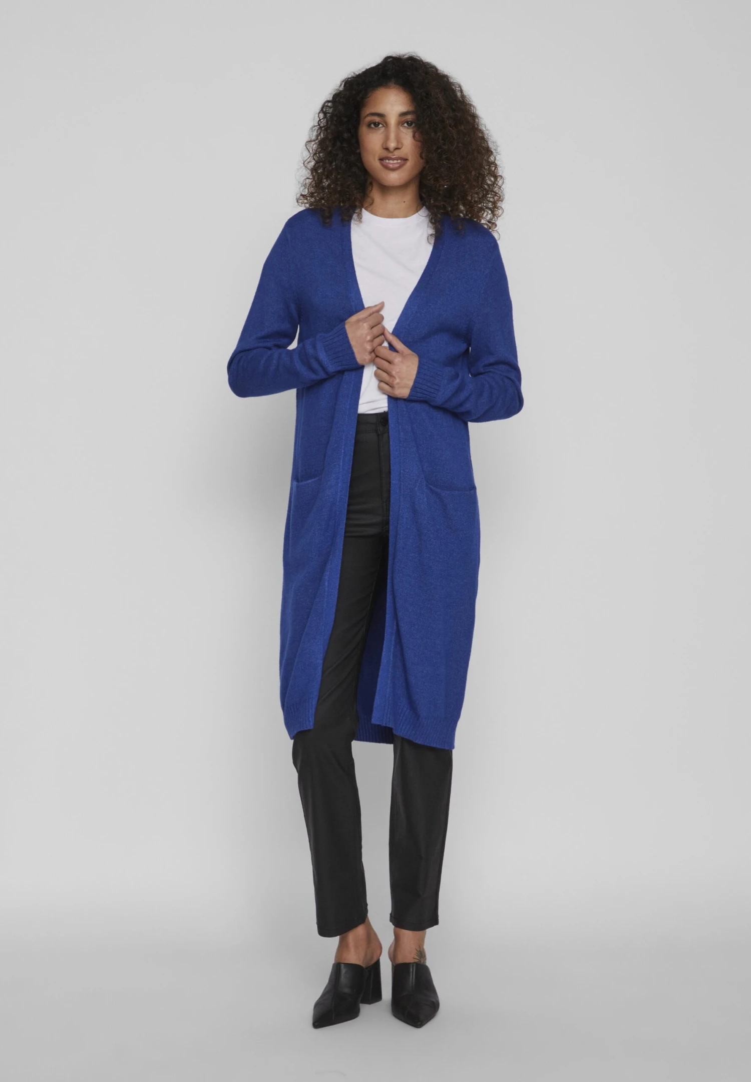 Vila Viril L/S - Noo - Gilet - Mazarine Blue Melange 4 Vila Viril L/S - Noo - Gilet - Mazarine Blue Melange – Image 2