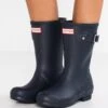 Hunter ORIGINAL Womens Short Boot Vegan - Bottes En Caoutchouc - Navy -Next Soldes 3b328459b6314ba6b4d9802c421aa537