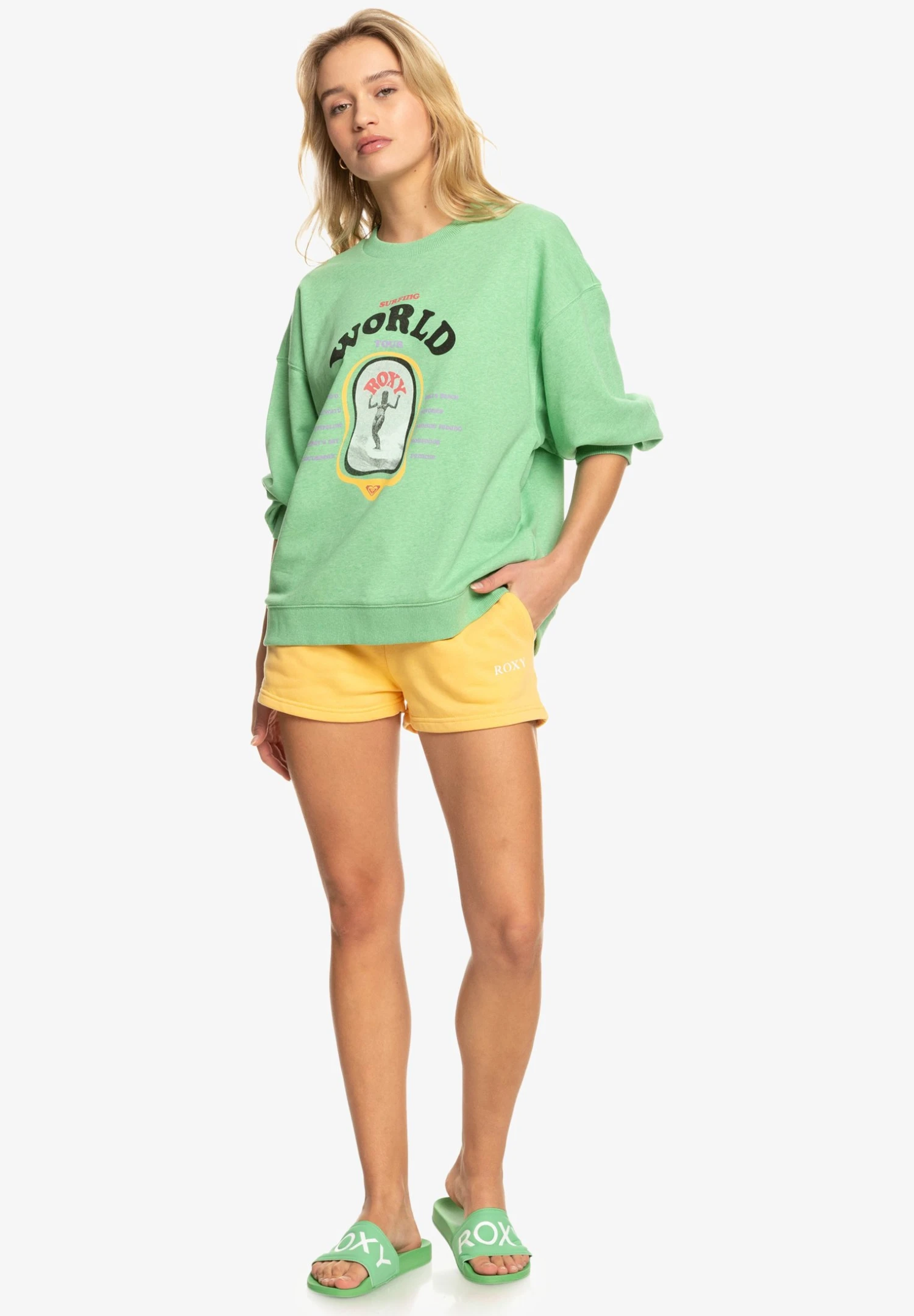 Roxy Take Your Place A - Sweatshirt - Absinthe Green 4 Roxy Take Your Place A - Sweatshirt - Absinthe Green – Image 2