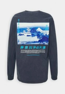 BDG Urban Outfitters Hokusai Skate Unisex - T-Shirt À Manches Longues - Washed Blue -Next Soldes 3c13dcc77ef94e6eb958496a3716c9ad