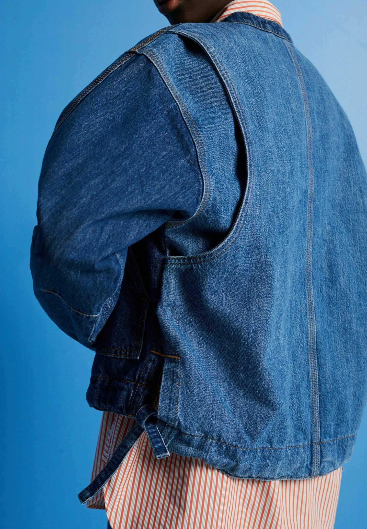 ESPRIT Veste En Jean - Blue Dark Washed 9 ESPRIT Veste En Jean - Blue Dark Washed – Image 7