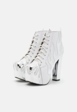 Jeffrey Campbell Lita Flame - Boots À Talons - White/Silver 10 Jeffrey Campbell Lita Flame - Boots À Talons - White/Silver -Next Soldes 3c54091115ff42cb88cc7868c554a1f2