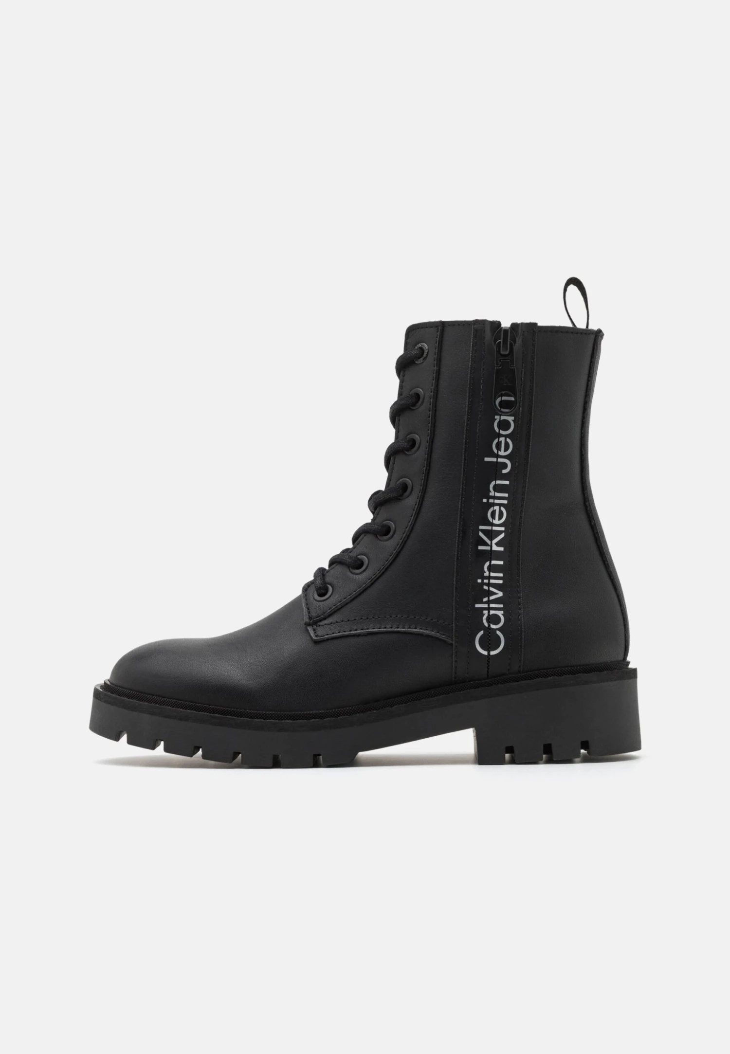 Calvin Klein Jeans Combat Laceup Boot Zip - Bottines À Lacets - Black/Reflective Silver 4 Calvin Klein Jeans Combat Laceup Boot Zip - Bottines À Lacets - Black/Reflective Silver – Image 2