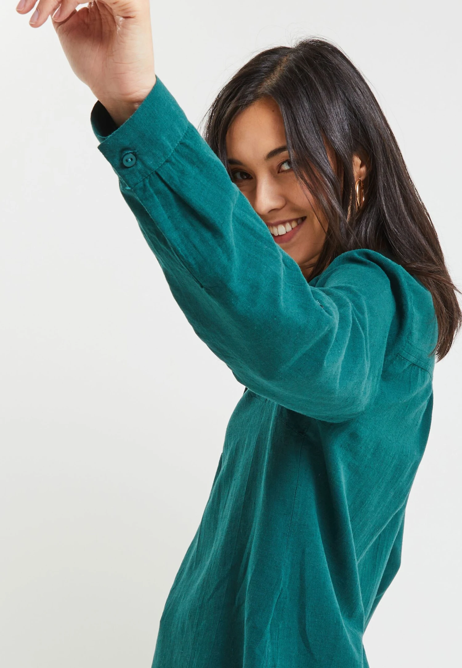 Manches Longues - Blouse - Vert 5 Manches Longues - Blouse - Vert – Image 3