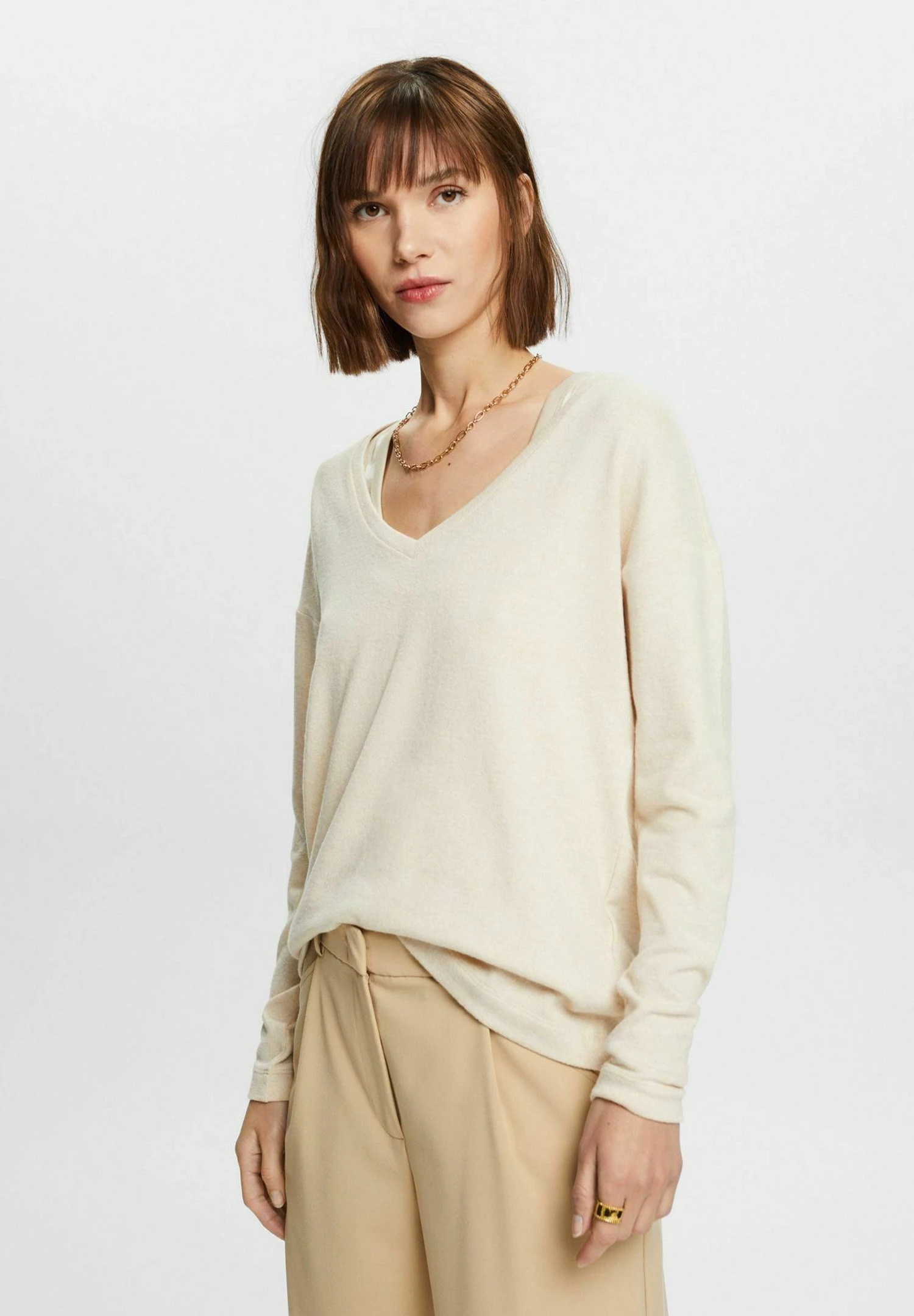 ESPRIT Pullover - Cream Beige 3 ESPRIT Pullover - Cream Beige