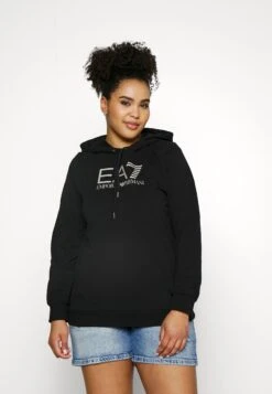 EA7 Emporio Armani Sweatshirt - Black/Gold-Coloured