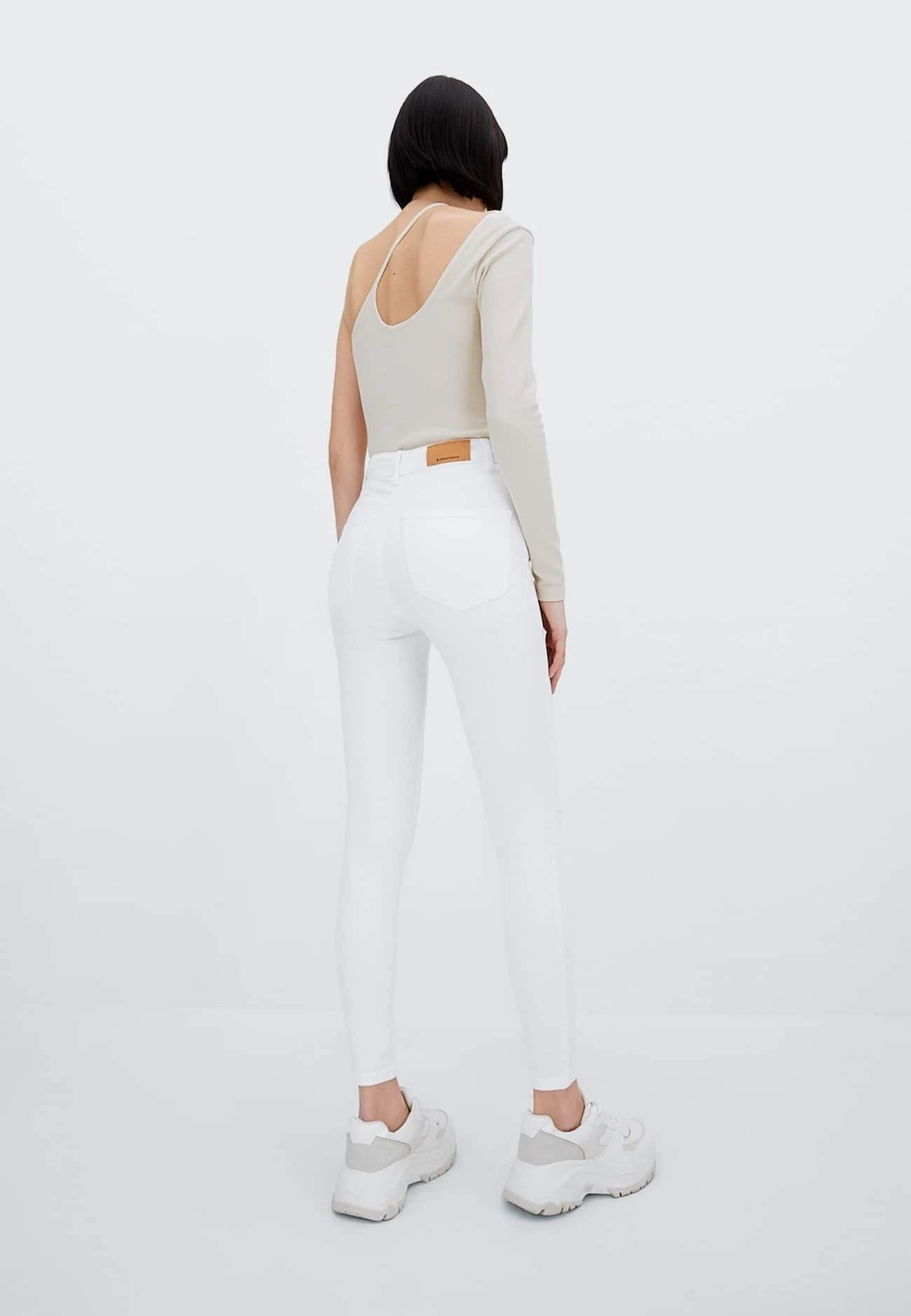 Stradivarius Regular Waist - Jeans Skinny - White 5 Stradivarius Regular Waist - Jeans Skinny - White – Image 3