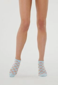 Wolford W Sneaker - Socquettes - Light Aquamarine Orange