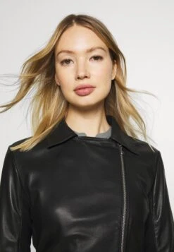 Emporio Armani Caban Coat - Veste En Cuir - Black -Next Soldes 40d801abca024f4f875e2ded1520d93a