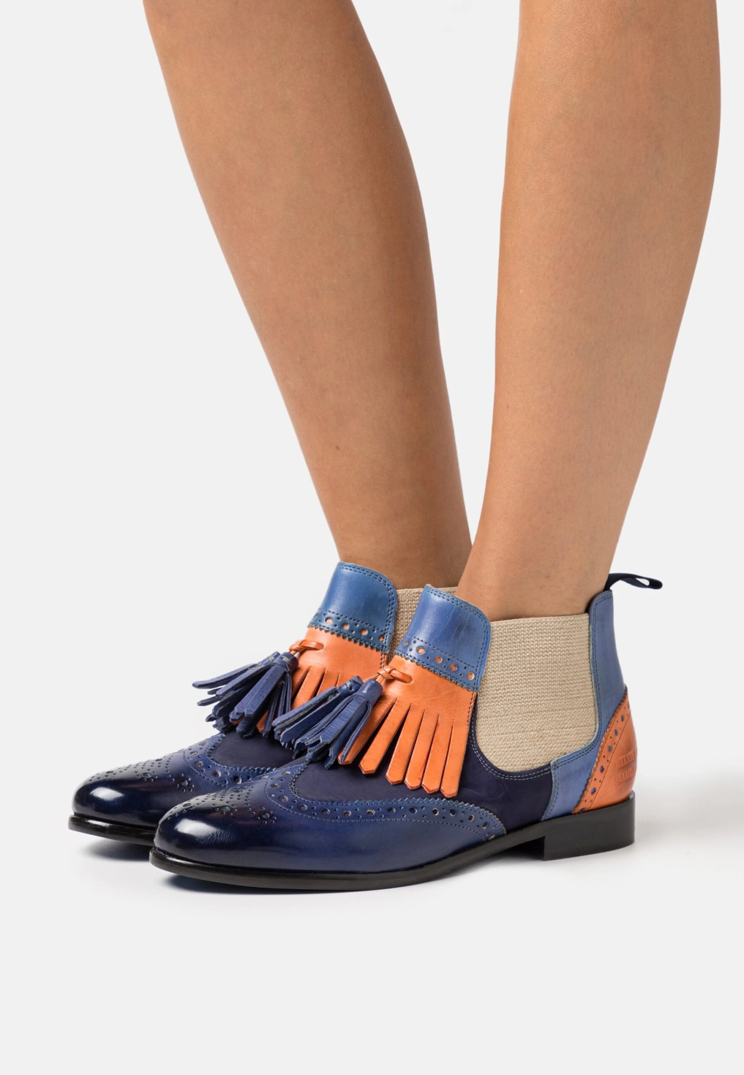 MELVIN & HAMILTON Selina 5 - Bottines À Plateau - Dark Navy/Mild Orange/Mock Navvy/Beige/Electric Blue 3 MELVIN & HAMILTON Selina 5 - Bottines À Plateau - Dark Navy/Mild Orange/Mock Navvy/Beige/Electric Blue