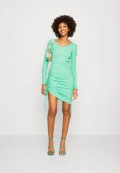 Pieces Pcbendy Ruching Dress - Robe De Jour - Irish Green -Next Soldes 41cd4fe5da364eb496971caf7fa92b44