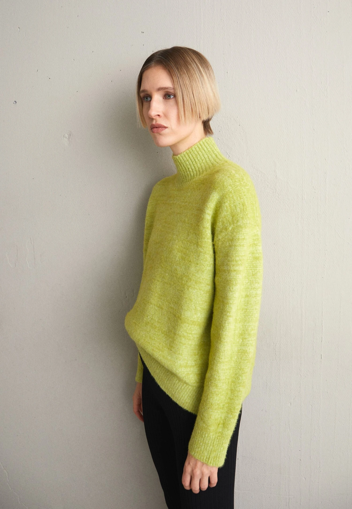 Fluffy Turteneck - Pullover - Avocado 3 Fluffy Turteneck - Pullover - Avocado