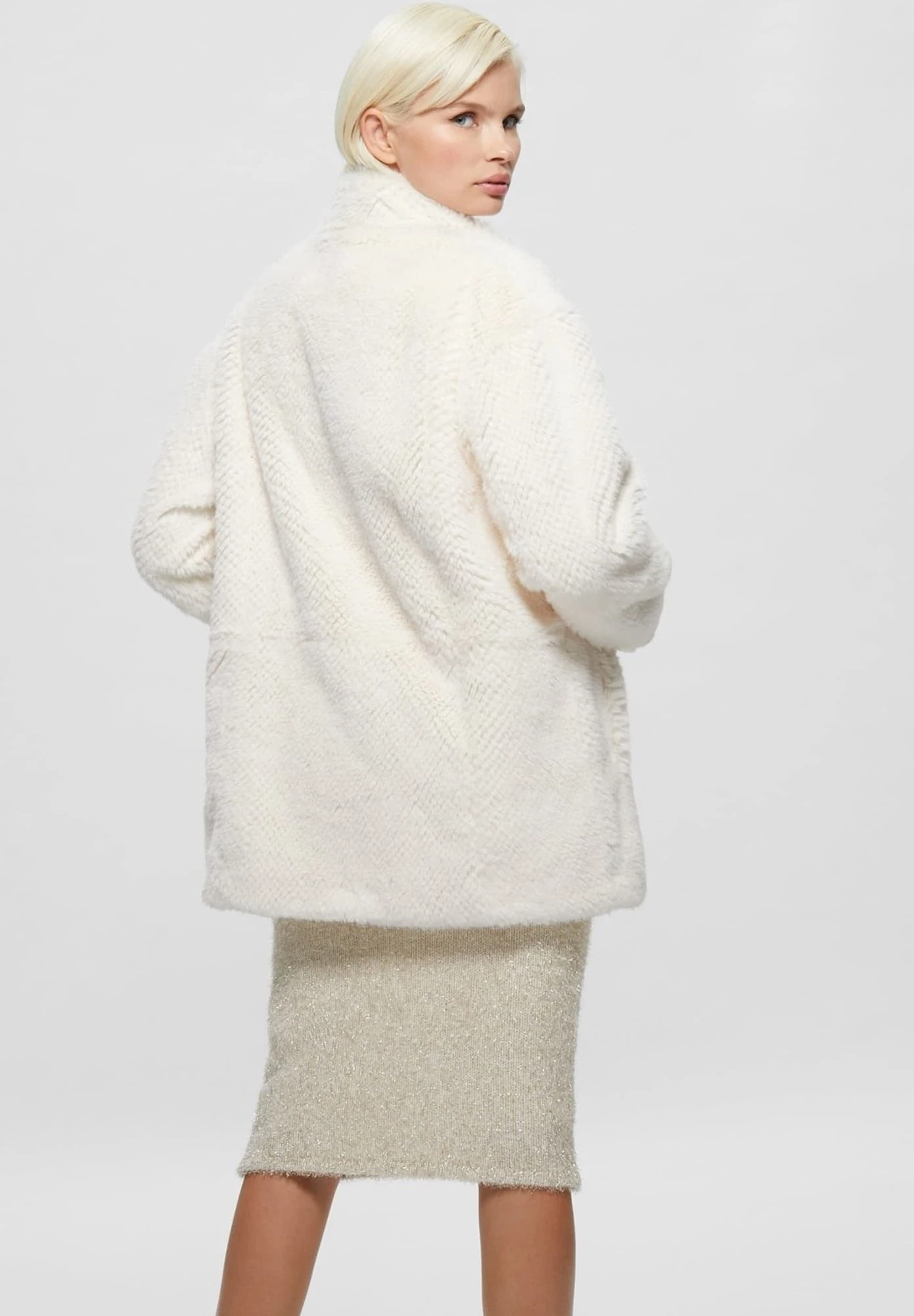 Guess Manteau D'Hiver - Weiß 7 Guess Manteau D'Hiver - Weiß – Image 5