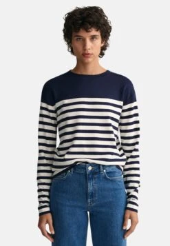 Gant Long Sleeve - T-Shirt À Manches Longues - Evening Blue