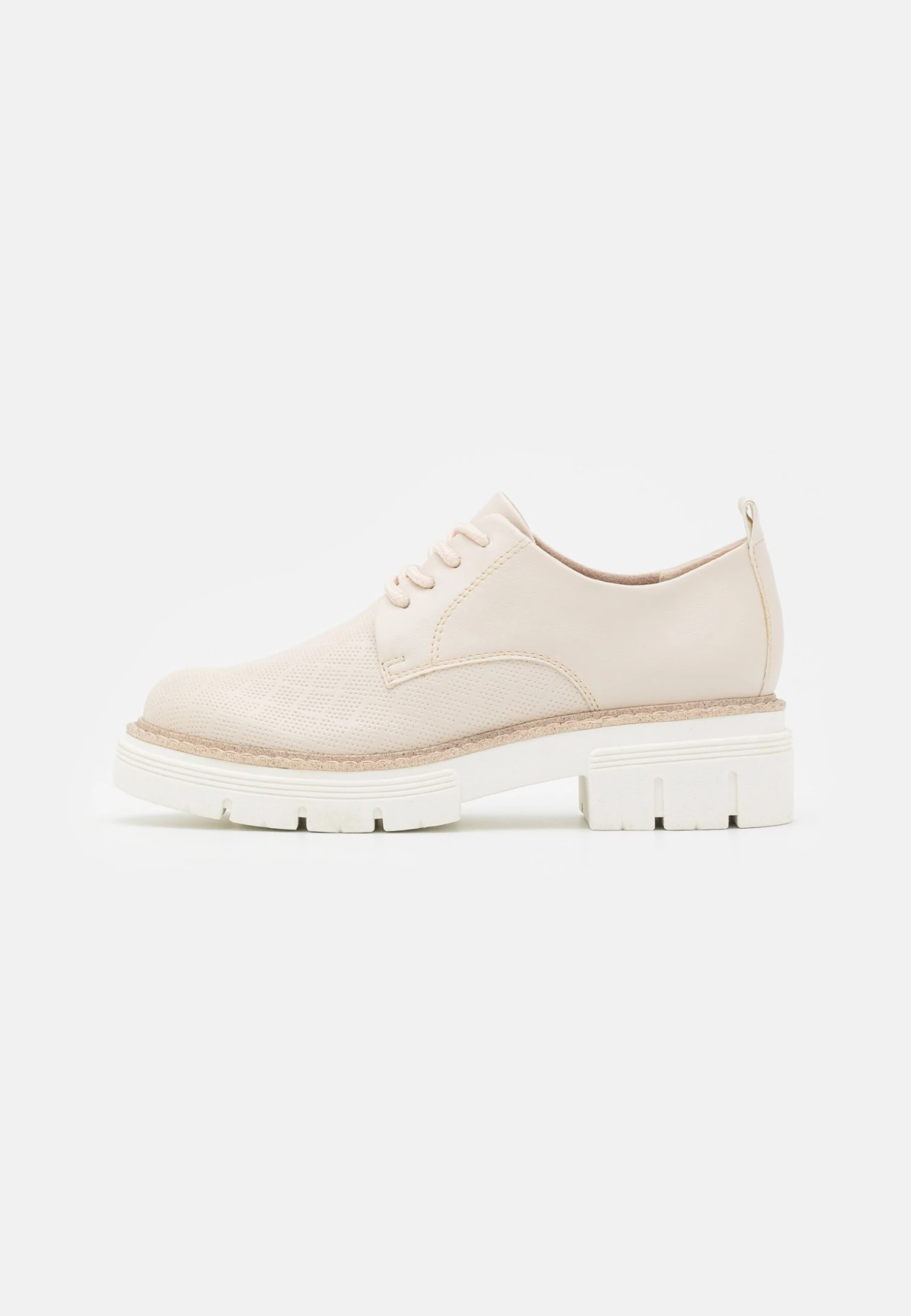 Marco Tozzi Derbies - Cream 4 Marco Tozzi Derbies - Cream – Image 2