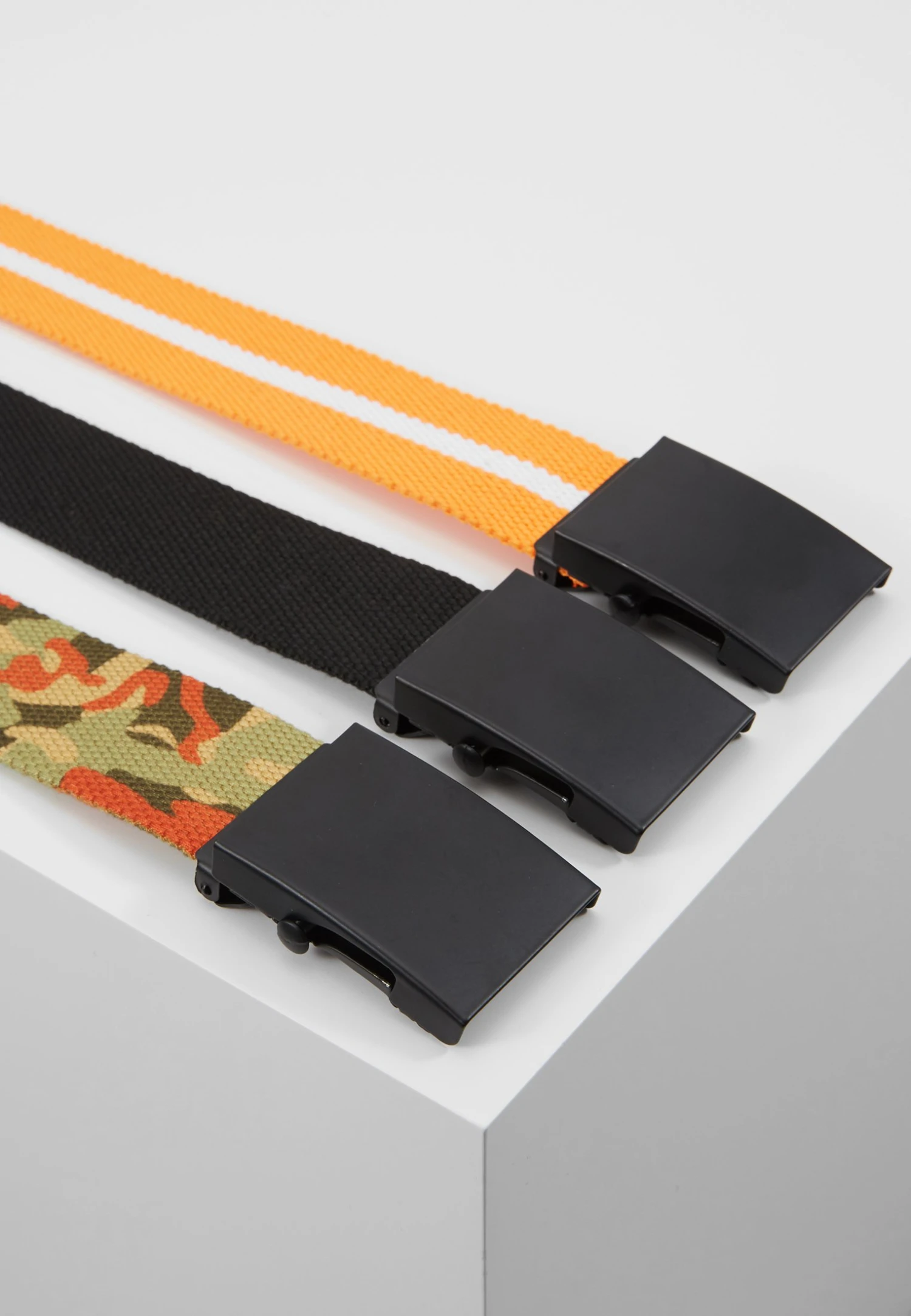URBAN CLASSICS Trio 3 Pack - Ceinture - Black/Orange/White 5 URBAN CLASSICS Trio 3 Pack - Ceinture - Black/Orange/White – Image 3