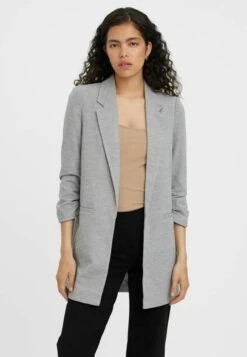 Vero Moda Manteau Court - Medium Grey Melange