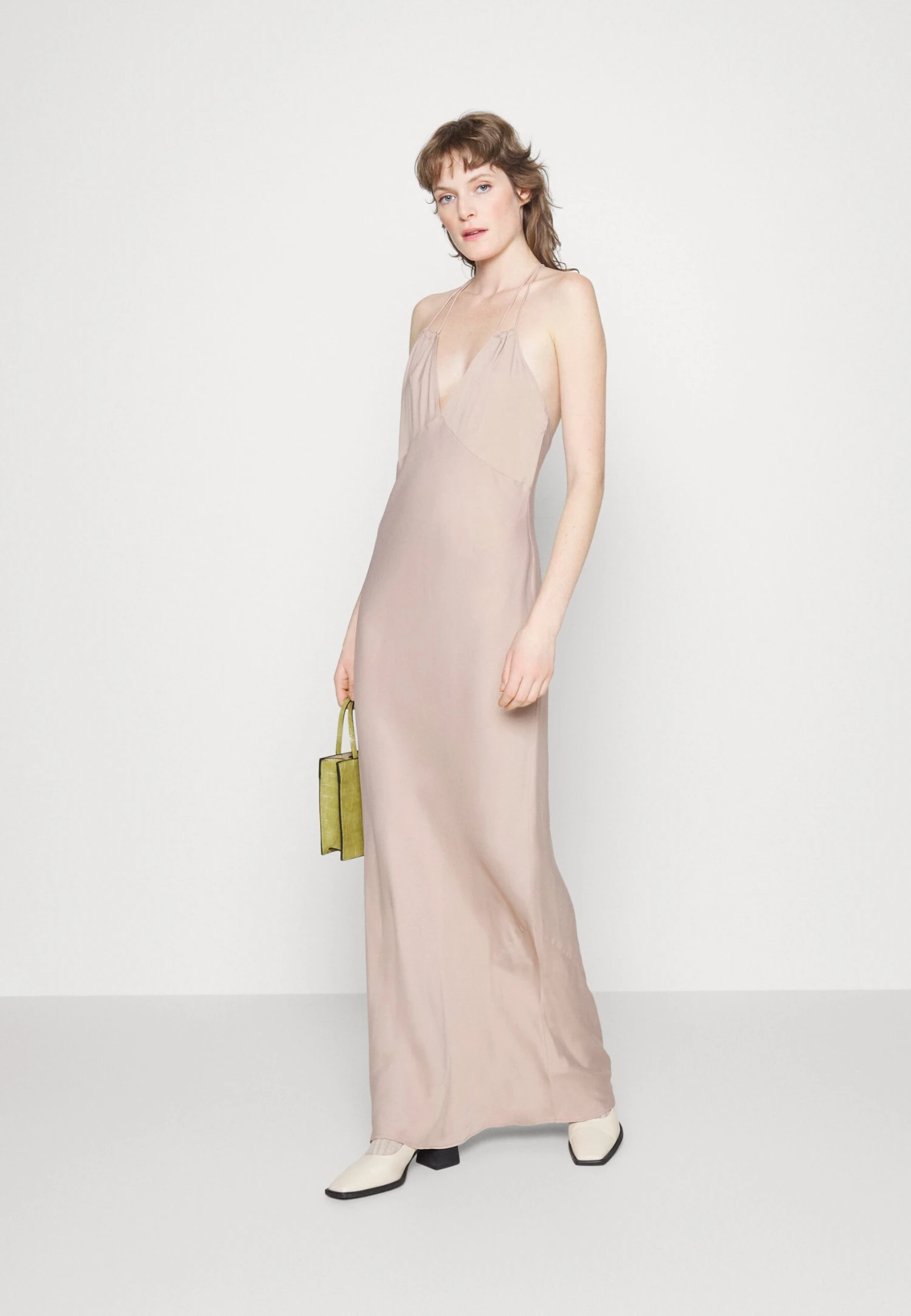 Calvin Klein Shine Strap Midi Dress - Robe De Soirée - Natural 4 Calvin Klein Shine Strap Midi Dress - Robe De Soirée - Natural – Image 2
