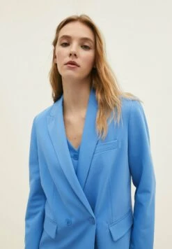 Stradivarius Straight Fit - Manteau Court - Mottled Light Blue -Next Soldes 46807a4ebd8045beb801f03008999ec0