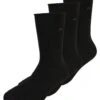 CALVIN KLEIN UNDERWEAR Women Sock Roll Top 3 Pack - Chaussettes - Black