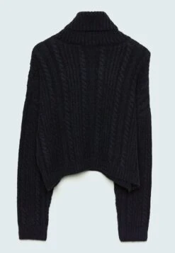 Stradivarius Cropped Mit Zopfmuster - Pullover - Dark Blue -Next Soldes 487cdd5f36974008a6a46eb2b8b7a14d