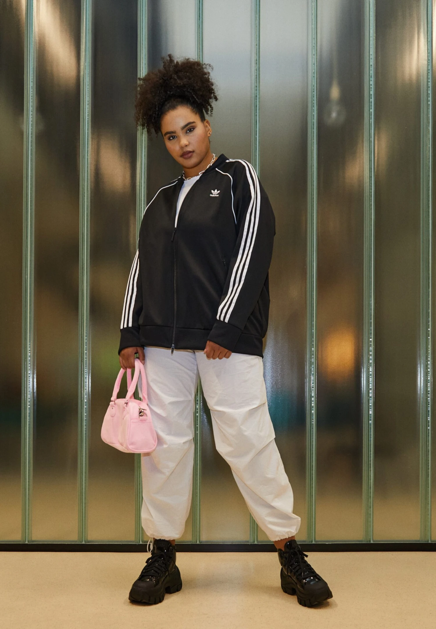 Adidas Originals Tracktop Plus Size - Veste De Survêtement - Black/White 4 Adidas Originals Tracktop Plus Size - Veste De Survêtement - Black/White – Image 2