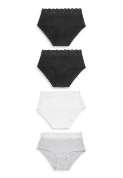 Next 4 Pack Midi - Slip - Monochrome -Next Soldes 491477a9ffad4f77a7d172646d18742b