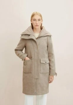 Tom Tailor Manteau Classique - Offwhite Beige Twill Structure -Next Soldes 49ad8bc7c28145be87088ecc0fb17e24