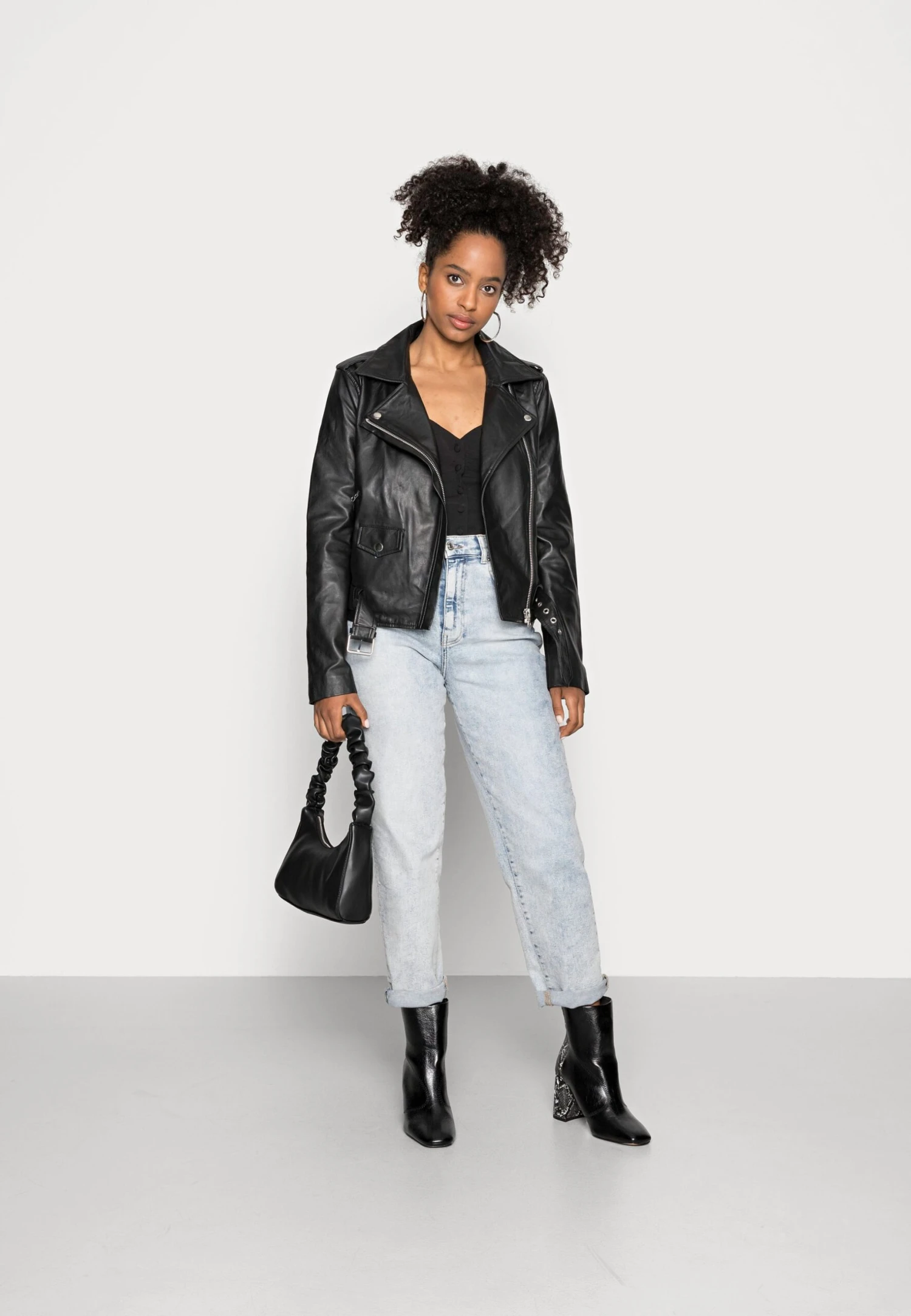 Object Objnandita - Veste En Cuir - Black 4 Object Objnandita - Veste En Cuir - Black – Image 2