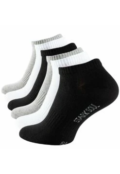 6 Paar Unisex - Chaussettes - Schw Weiss Grau