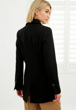 Next Double Breasted Standard - Manteau Court - Black