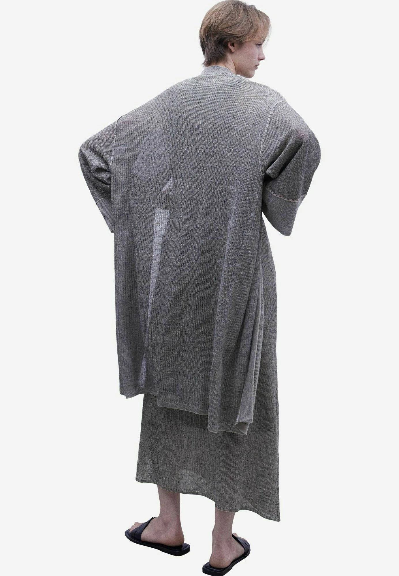 ADOLFO DOMINGUEZ Kimono - Gilet - Taupe 4 ADOLFO DOMINGUEZ Kimono - Gilet - Taupe – Image 2