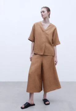 ADOLFO DOMINGUEZ European - Blouse - Camel