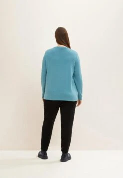 Tom Tailor Langarm Mit Glitzerndem Textprint  - T-Shirt À Manches Longues - Pastel Teal -Next Soldes 4ce55d3c3c5f44919f1454f95151435e