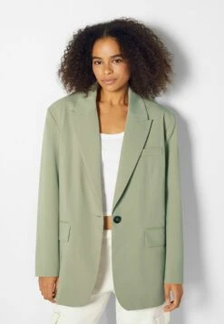 BERSHKA Masculine Cut - Manteau Court - Khaki