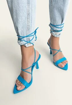 Stradivarius Sandales À Talons Hauts - Blue