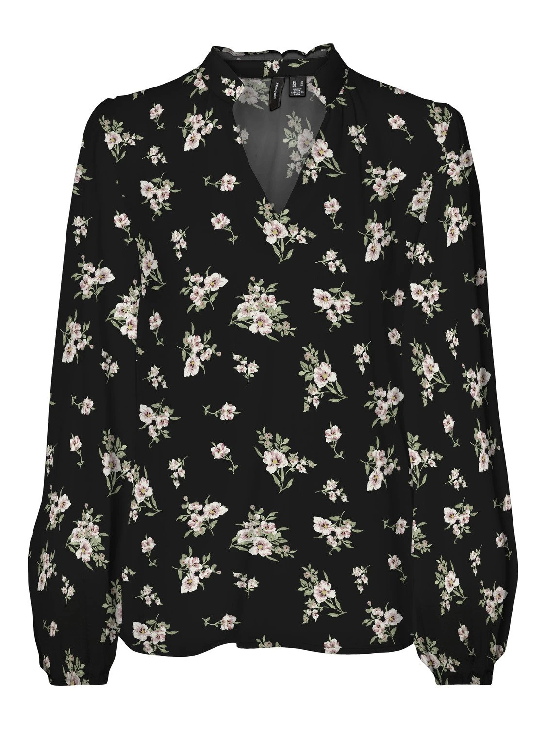 Vero Moda Vmeasy Volume - T-Shirt À Manches Longues - Black/Sandy 3 Vero Moda Vmeasy Volume - T-Shirt À Manches Longues - Black/Sandy