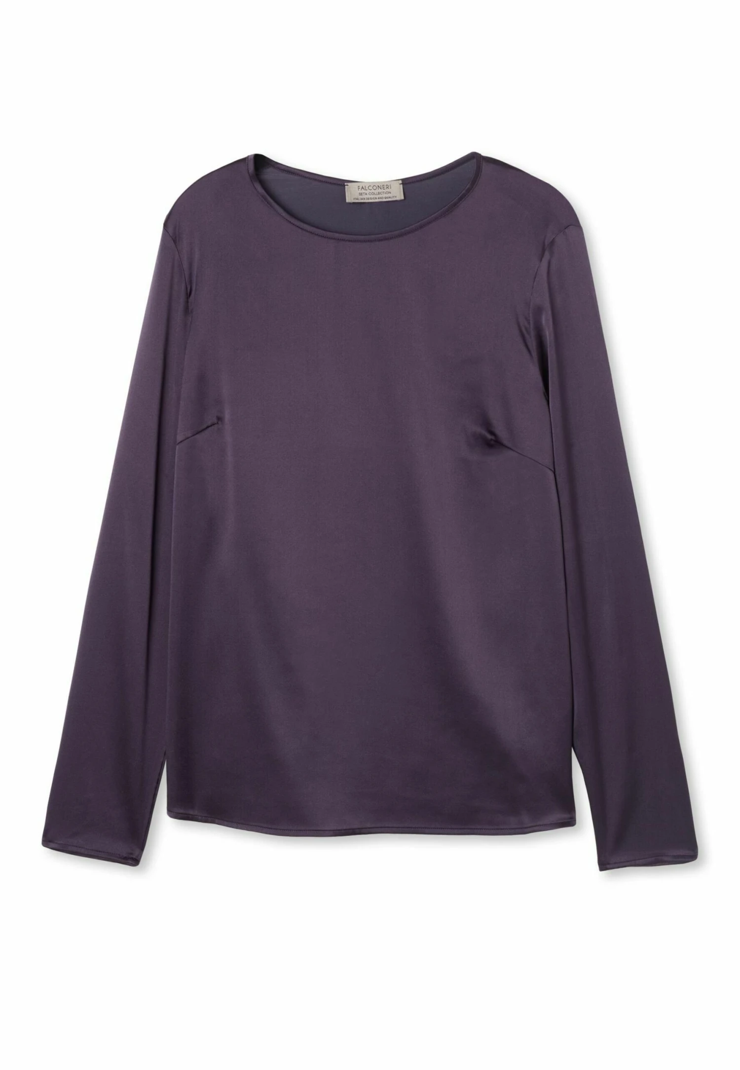 Round Neck - T-Shirt À Manches Longues - Violett Blueberry 6 Round Neck - T-Shirt À Manches Longues - Violett Blueberry – Image 4