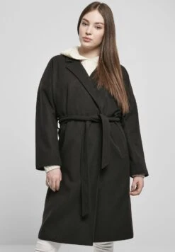 URBAN CLASSICS Damen Oversized - Trench - Black