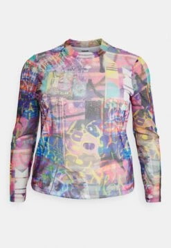 Nmcarrie Highneck - T-Shirt À Manches Longues - Festival Fuchsia/ -Next Soldes 523970792f904b33b895344a32b847ea