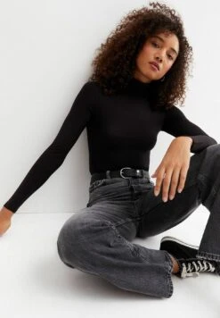 New Look Roll Neck - T-Shirt À Manches Longues - Black