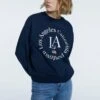 Stradivarius Oversize-Mit Stickerei 02501608 - Sweatshirt - Dark Blue -Next Soldes 53d3f2d2e992428baccc02a9c715f277