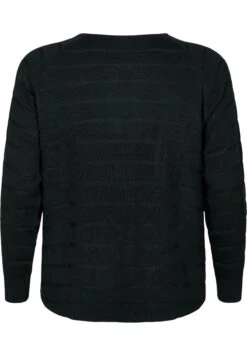 Zizzi With Tone-On-Stripes - Pullover - Black -Next Soldes 5412e181b1ee45a6bb84aa91012158d3