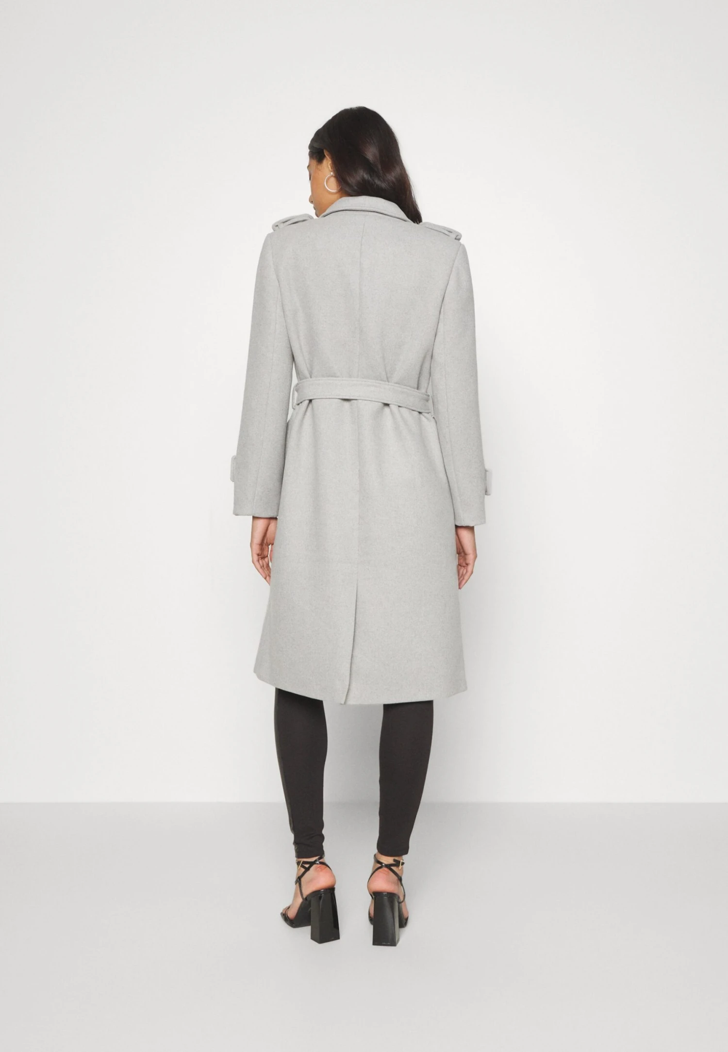 Noisy May Nmleony Long - Manteau Classique - Light Grey Melange 6 Noisy May Nmleony Long - Manteau Classique - Light Grey Melange – Image 4