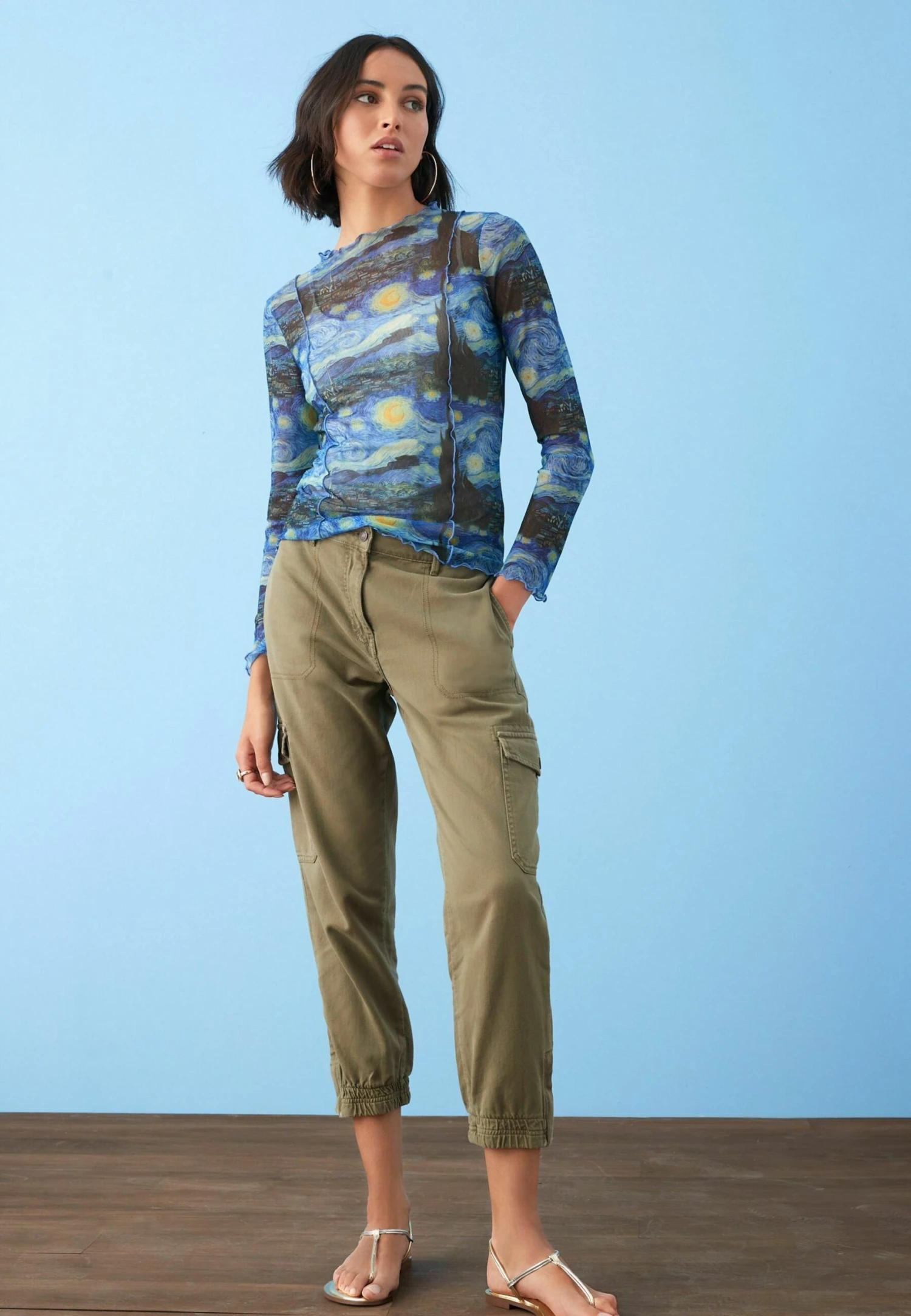 Next Long Sleeve - T-Shirt À Manches Longues - Apoh Vincent Van Gogh Blue Starry Night 3 Next Long Sleeve - T-Shirt À Manches Longues - Apoh Vincent Van Gogh Blue Starry Night