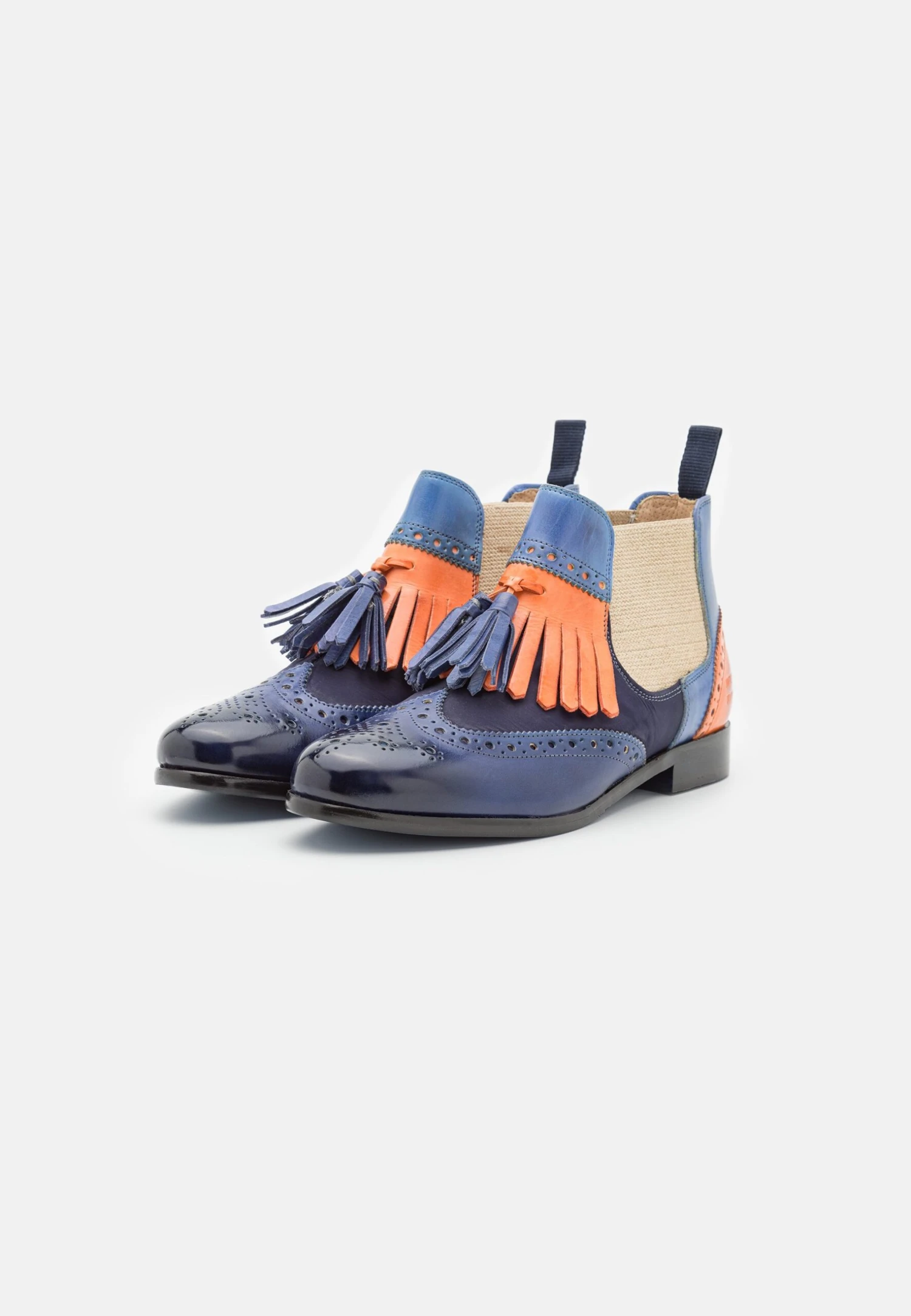 MELVIN & HAMILTON Selina 5 - Bottines À Plateau - Dark Navy/Mild Orange/Mock Navvy/Beige/Electric Blue 5 MELVIN & HAMILTON Selina 5 - Bottines À Plateau - Dark Navy/Mild Orange/Mock Navvy/Beige/Electric Blue – Image 3